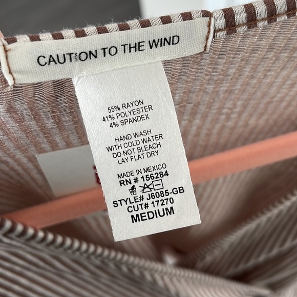 NWT Caution To The Wind Long Sleeve Wrap Top - Picture 5 of 5